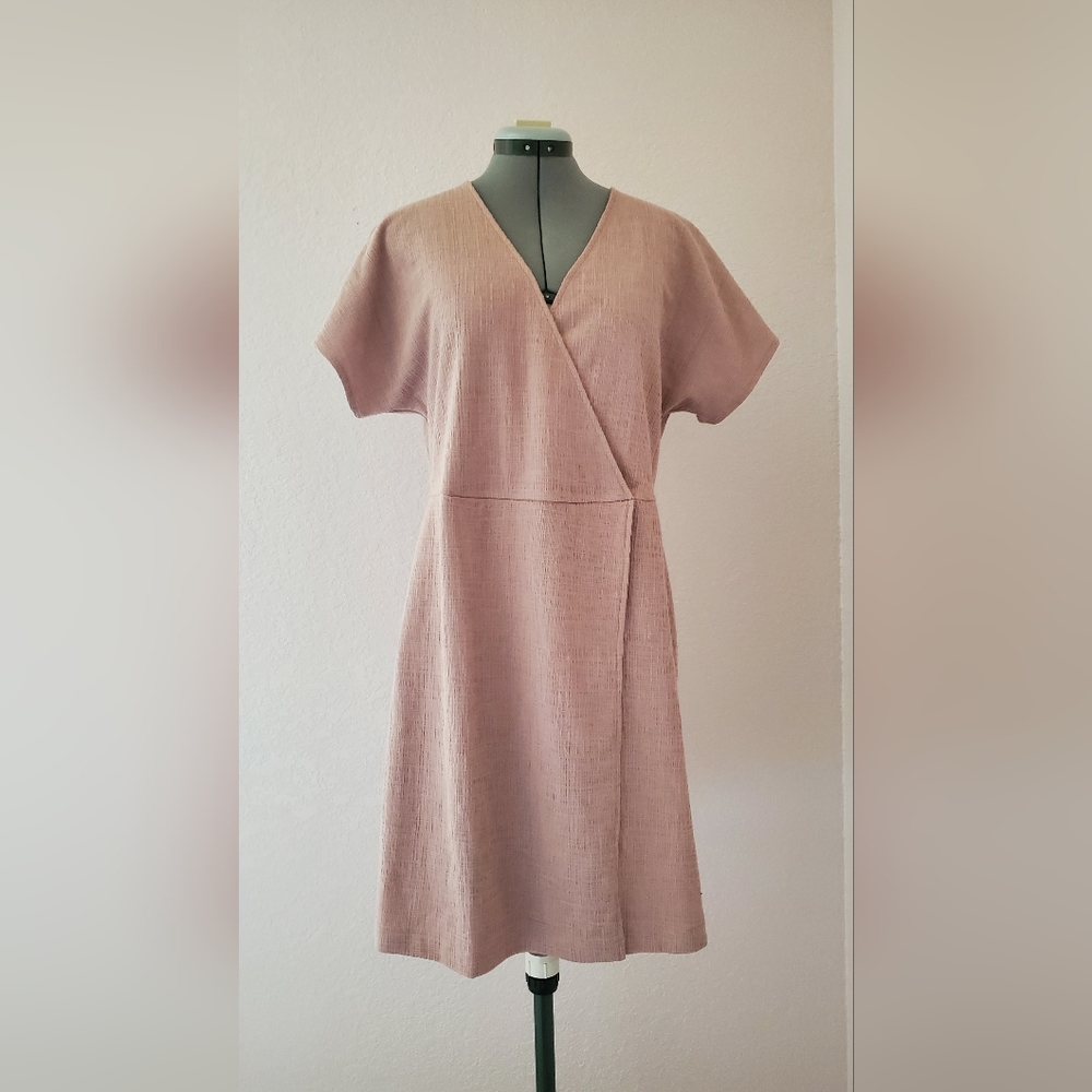 Madewell mauve wrap dress